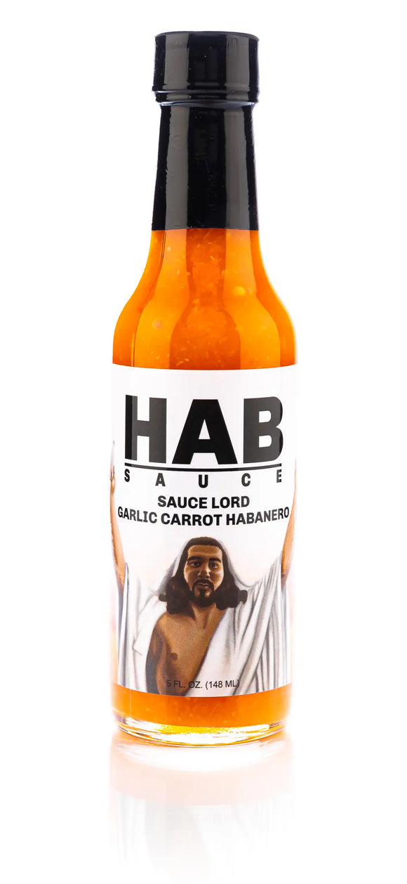 Sauce Lord Garlic Carrot Habanero HAB Sauce Hot Sauce