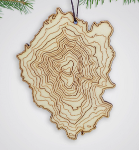 Mount Adams Topography Ornament