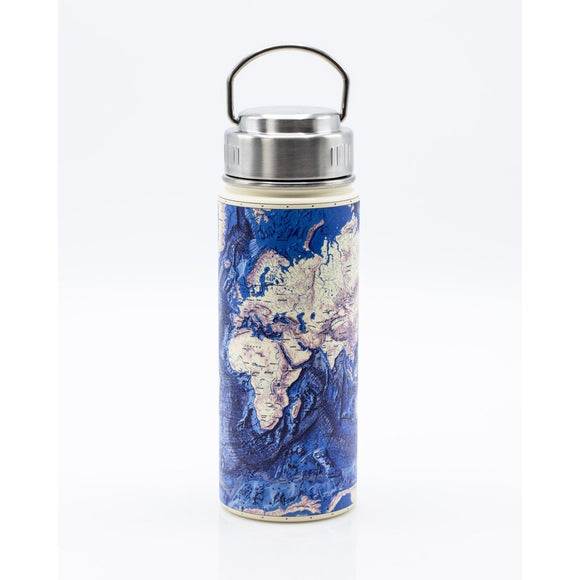Seabed World Map Stainless Steel Vacuum Flask