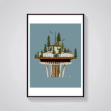 Seattle Overgrown Space Needle Giclee Print
