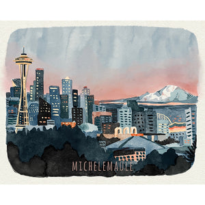 Seattle Skyline Print