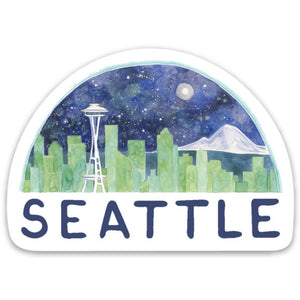 Seattle Skyline Stickers
