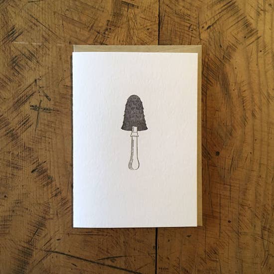 Shaggy Ink  Mushroom Card