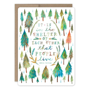 Shelter of Each Other Anniversary Card