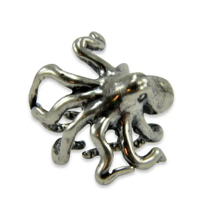 Sideways Octopus Ring - Solid Sterling Silver