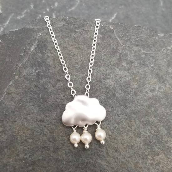 Silver Raincloud Necklace