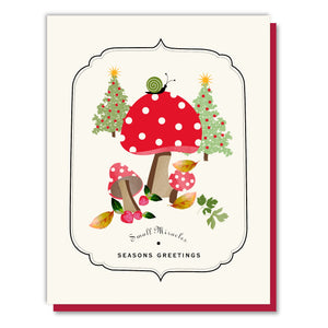 Small Miracles Seasons Greetings Card