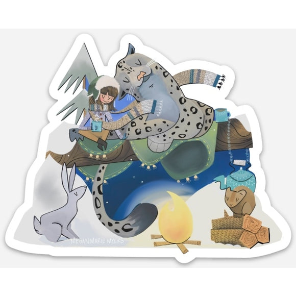 Snow Leopard (Sticker)