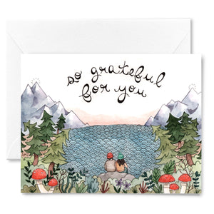 So Grateful for You Greeting Card