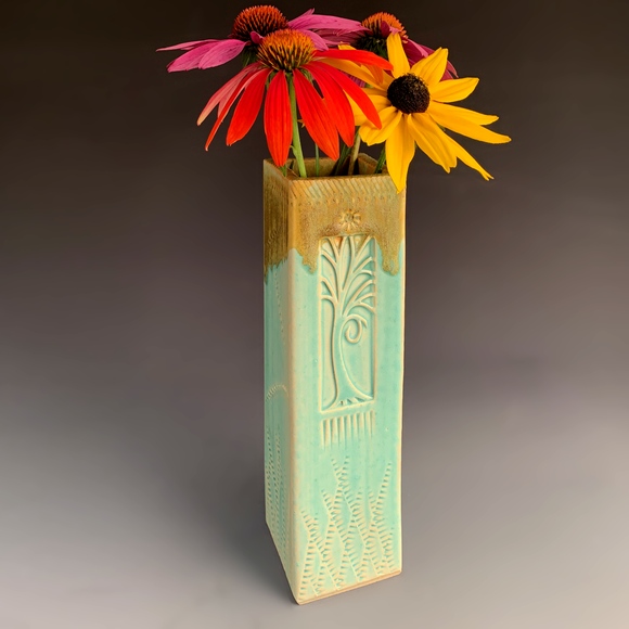 Teal Tree Vase by Macone