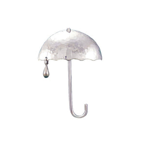 Sterling Silver Umbrella Broche Pin