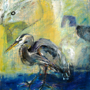 "Strong Mind - Heron" - Christopher Mathie Fine Art
