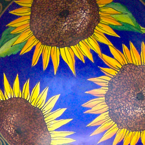 Sunflower Hand Painted Bowl