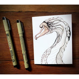 Swan Folding Card