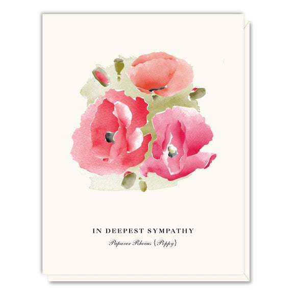 Sympathy Poppies Card