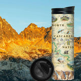 North Cascades National Park Map Travel Drinkware