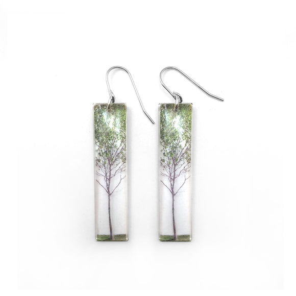 Tall Green Trees Earrings (Pre Order)