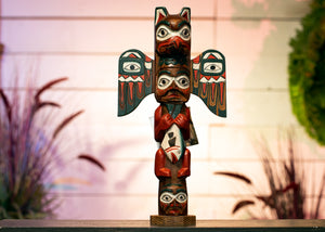 Eagle Boy Native Totem