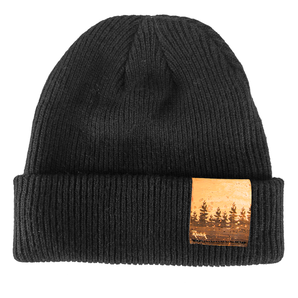 Treeline Merino Wool Beanie with Cork Leather Tag