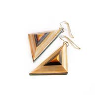 Maple XO - Triangle Earrings