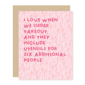 Utensils Valentine's Day Card