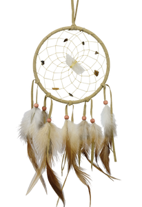 4" Vision Seeker Dream Catcher - Tan