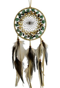 VS52- 4" Tan Vision Seeker Cluster Dream Catcher