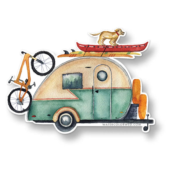 Vintage Camper Sticker