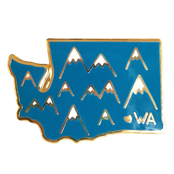 Washington Mountain Enamel Pin