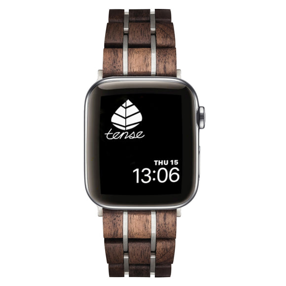 Walnut/Silver Apple Watch Band