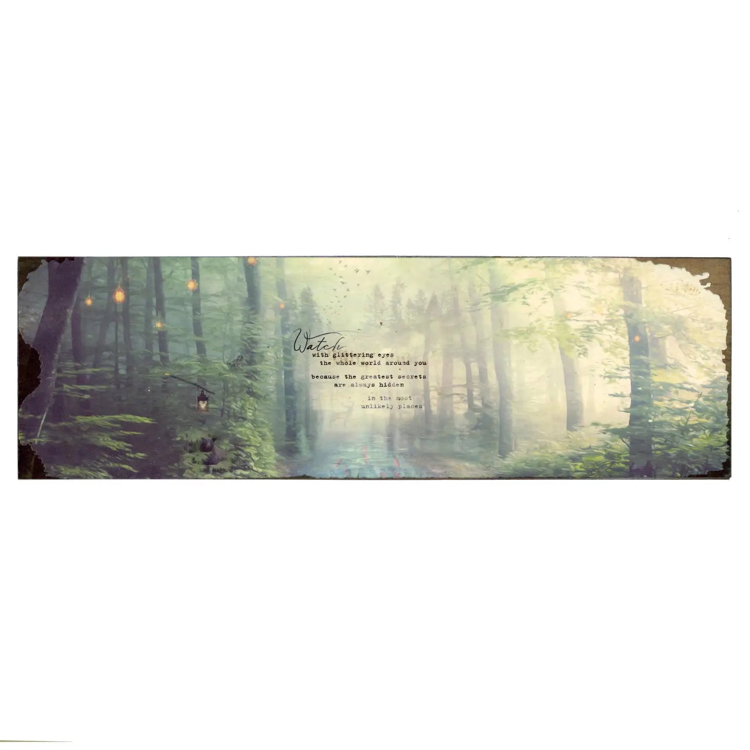 Watch With Glittering Eyes - Timber Wall Art