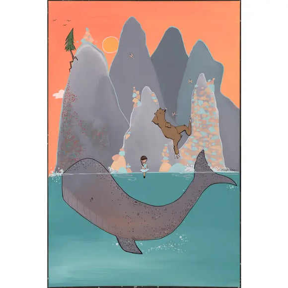 Whale (Design 21) Art Print