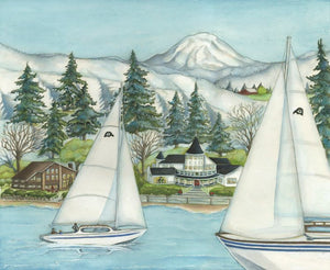 Winter Sail in the Harbor