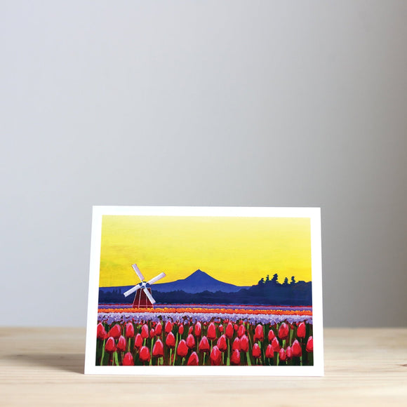 Wooden Shoe Tulip Farm Greeting Cards