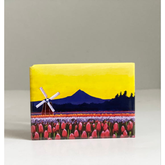 Wooden Tulip Festival Magnet