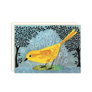 Yellow Bird Baby Shower Card