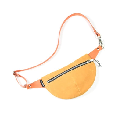 Yellow Waxed Canvas Fanny Pack