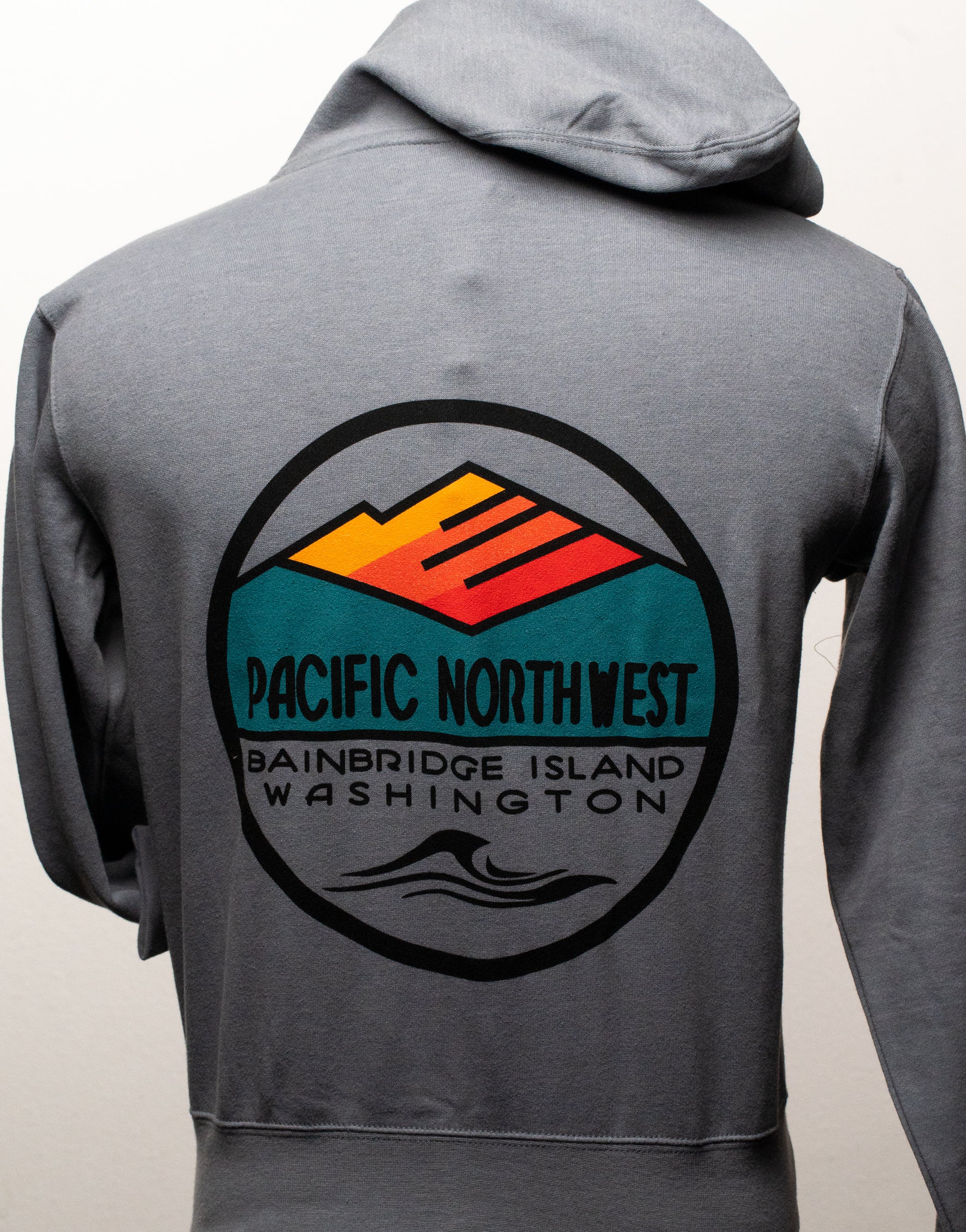 Bainbridge Island PNW ZipUp Hoodie | Gray