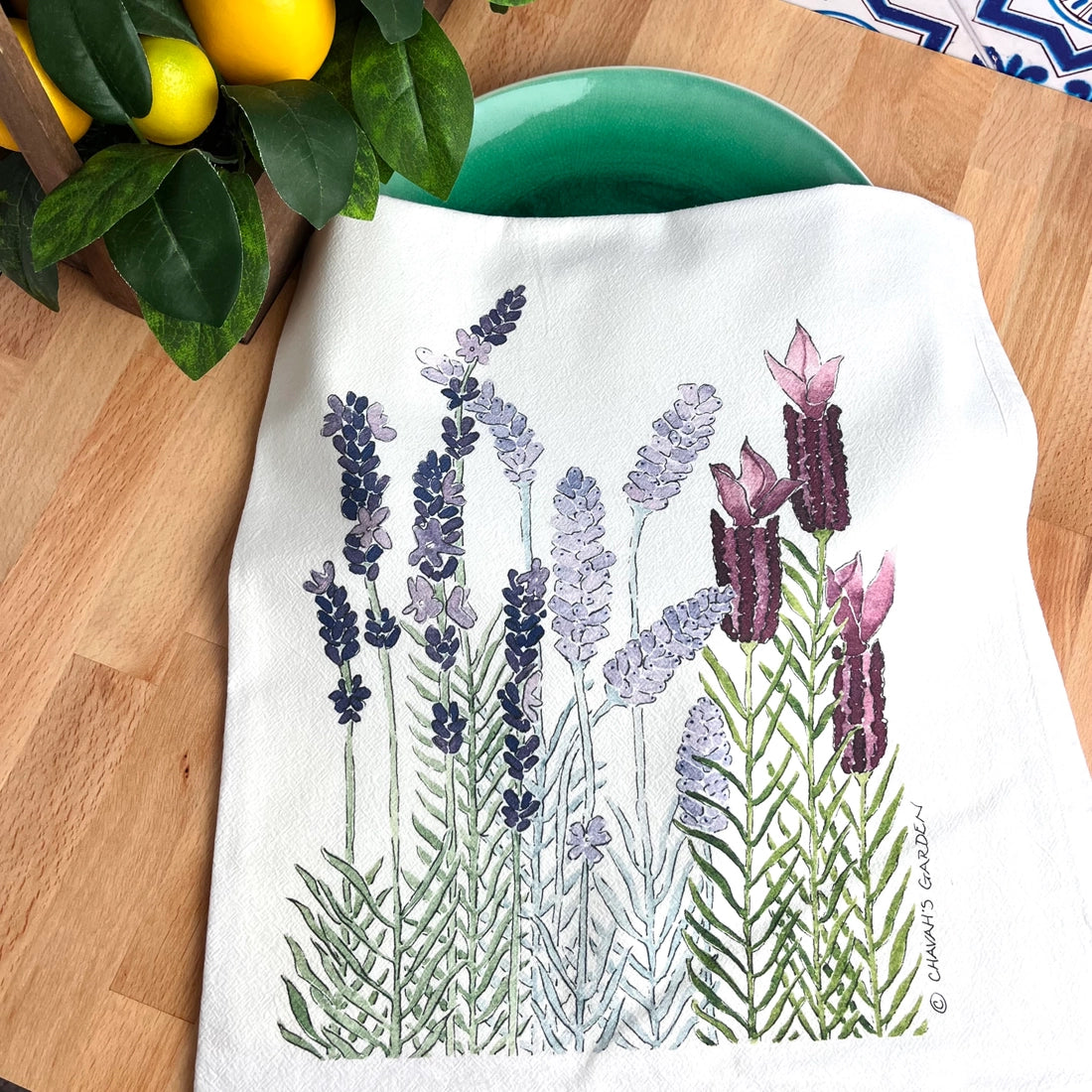 Lavender Flour Sack Tea Towels