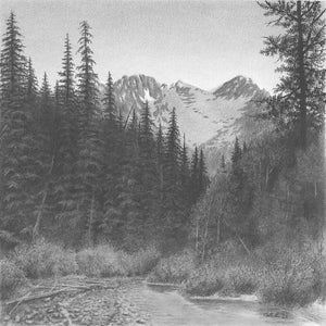 "View from Beaver Creek" by Nate Lundgren (Matted Print)