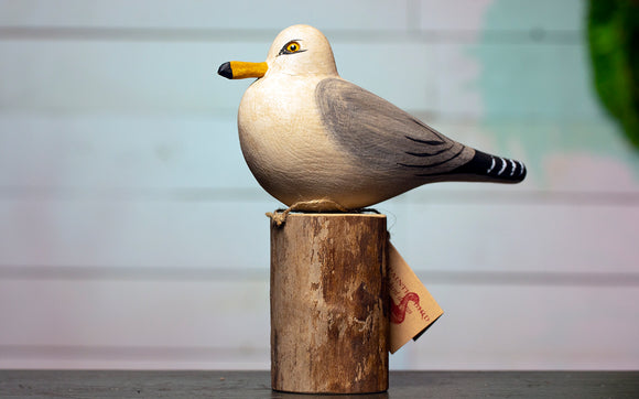 Seagull Hand Carved Decoy