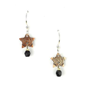 Copper Swirl Earrings