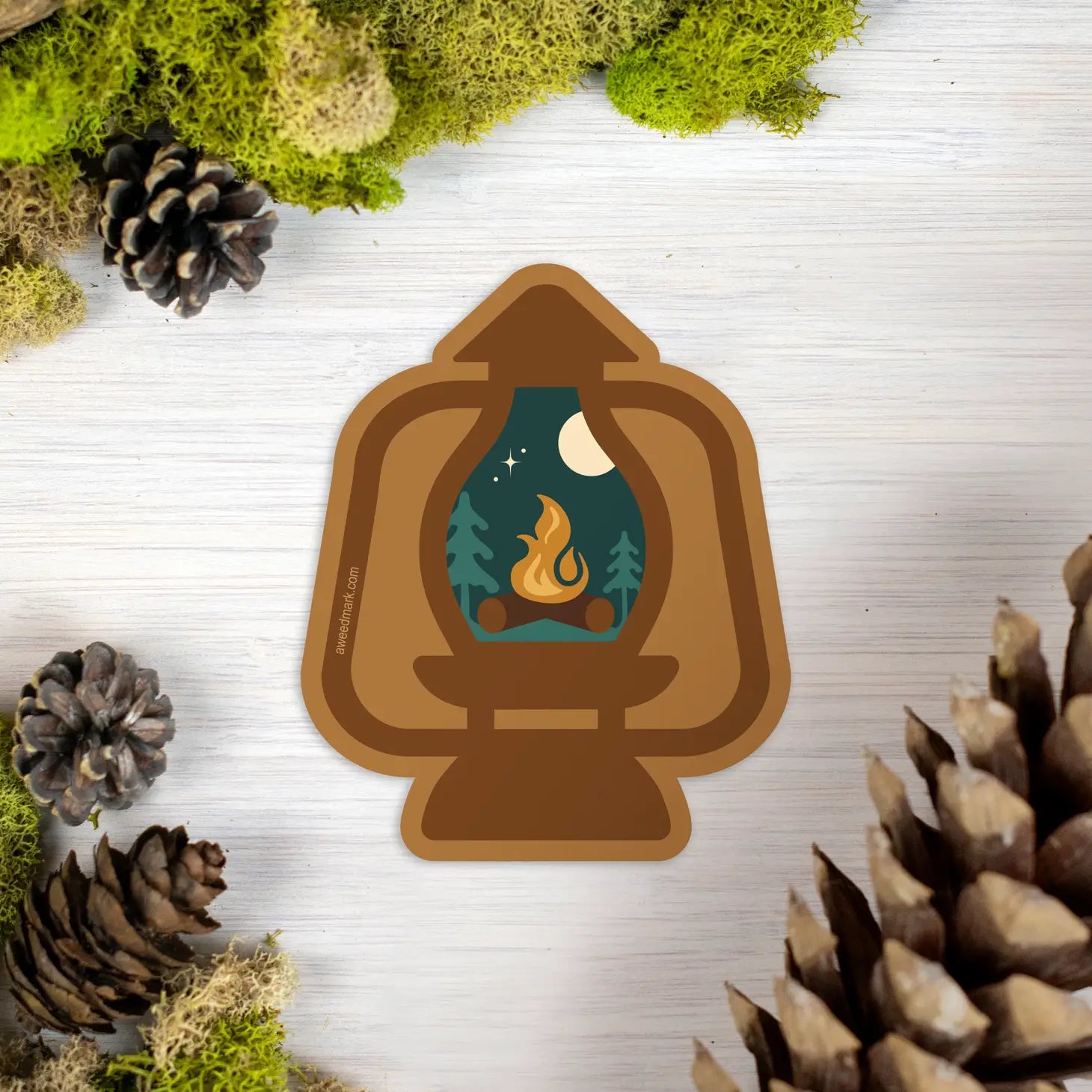 Camping Lantern Sticker