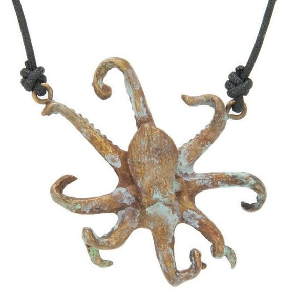 Octopus Pendant with Cord