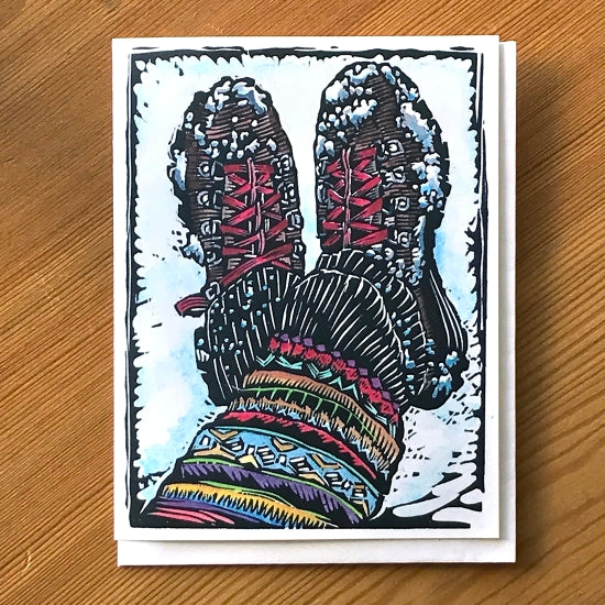 Contentment - Hiking Boots Card