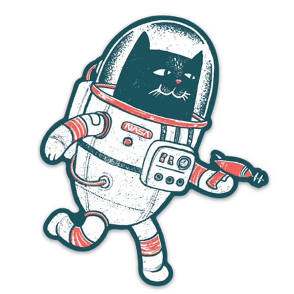 Space Cat Sticker