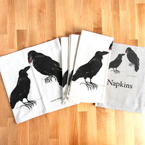 Raven Flour Sack Napkins