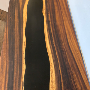 Black Epoxy Live Edge Table by Chris Morrison