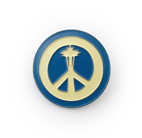 Seattle Peace Needle Enamel Pin