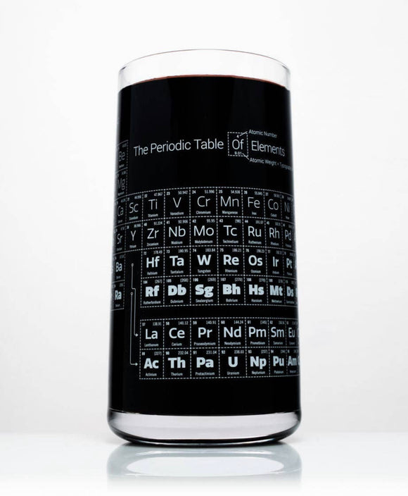 Periodic Table Drinking Glass
